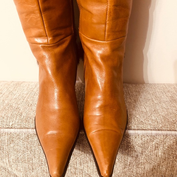 🌺🌺🌺HENRY FERRERA LEATHER BOOTS SIZE 38.5 - Picture 3 of 8